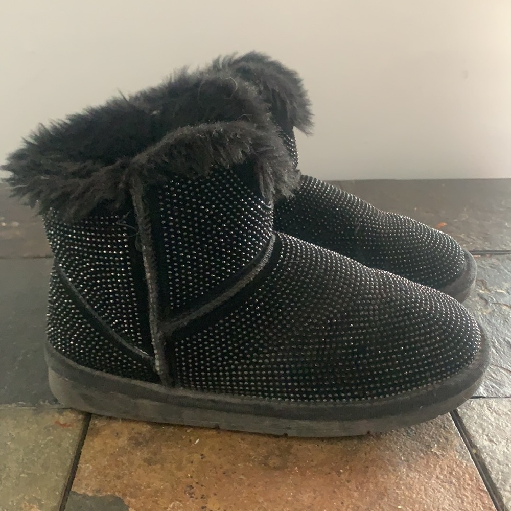 Malu rhinestone suede short boots